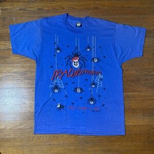 Vintage 1990 IRAQnophobia Gulf War Saddam Hussein Mock Propaganda T-shirt Large‎